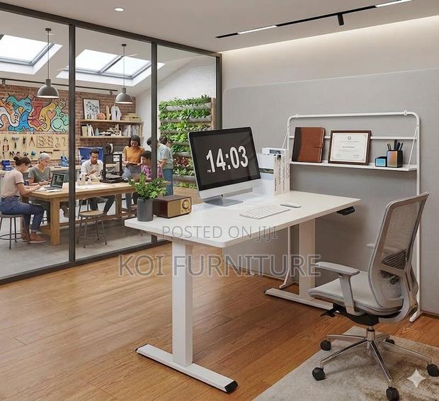 Office Desk; Modern Eelctric Adjustable Studio Gaming Desk - thumbnail 3