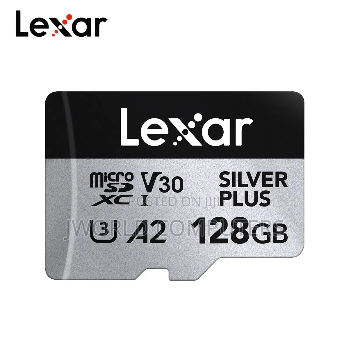 Lexar 128gb 255mbs/180 Sd Card Silver Plus