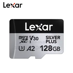 Lexar 128gb 255mbs/180 Sd Card Silver Plus