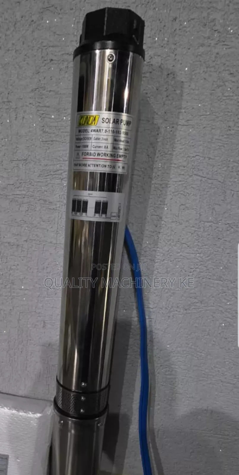 Stainless 110m Kunda Submersible Solar Pump With Control Box