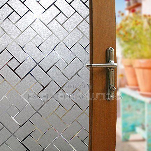Decorative Glass Film Office Partition Film Window Sticker 1.2m
