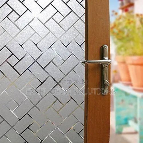 Decorative Glass Film Office Partition Film Window Sticker 1.2m