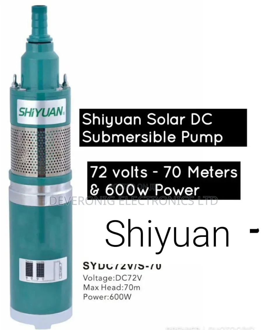 Shiyuan Solar Dc Submersible Water Pump 72volts