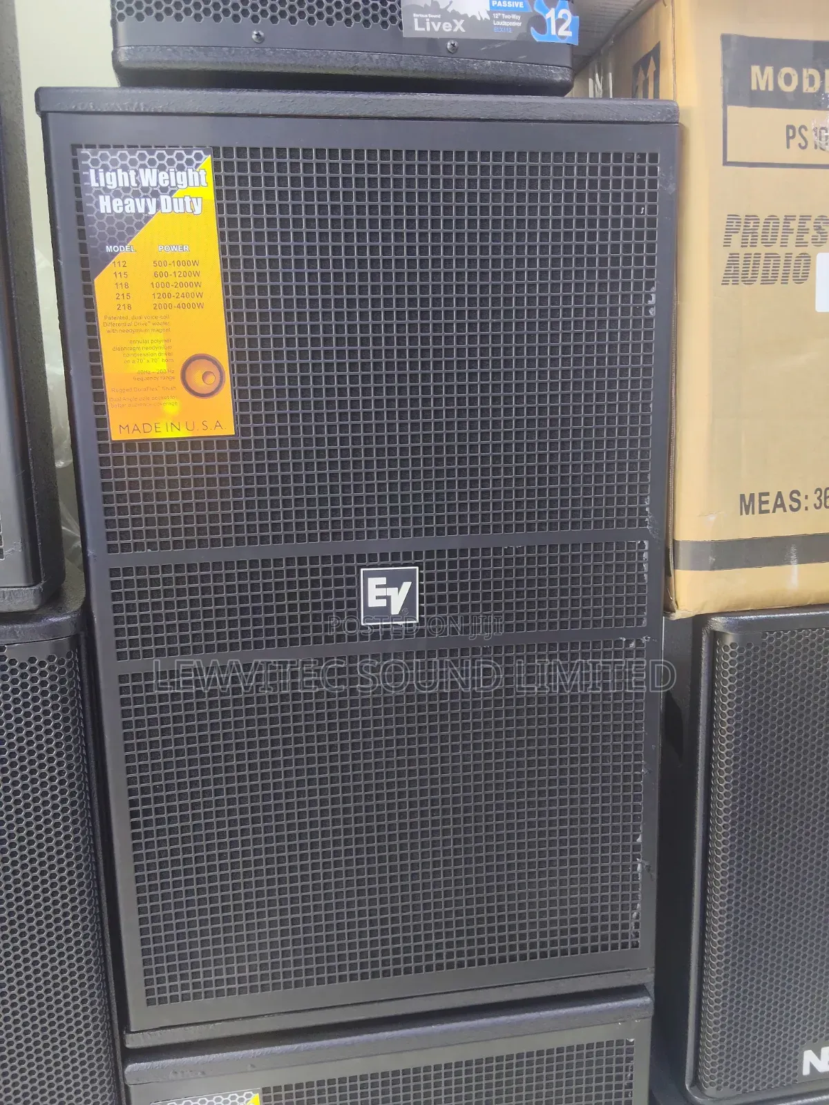 Ev Mid Range Black Speaker
