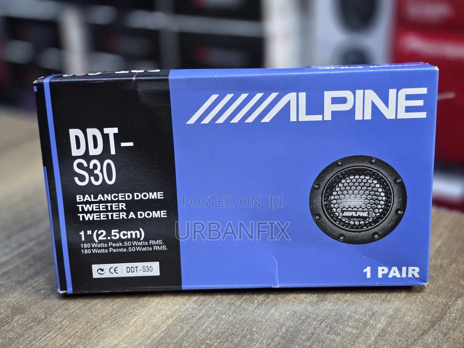 Alpine DDT-S30 180watts Peak Power Balanced Dome Tweeters- A Pair