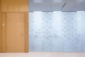 Decorative Window Sticker Frosted Glass Film Office Privacy Solution