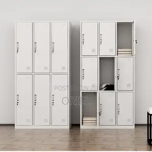 Office Cabinet : 9 Locker Steel Office Storage Cabinet.