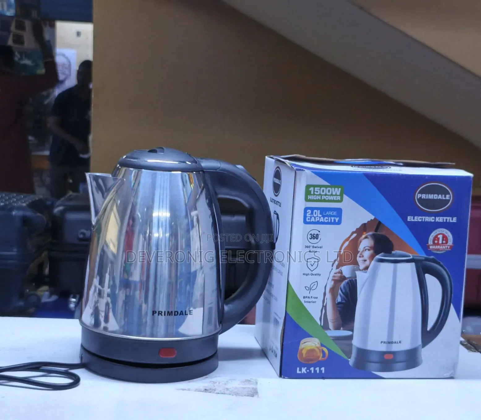Primdale 2ltrs Stainless Steel Kettle