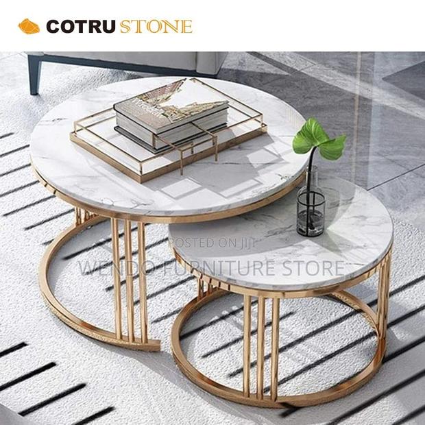 Coffee Table; Marble Dual Coffee Table - thumbnail 4