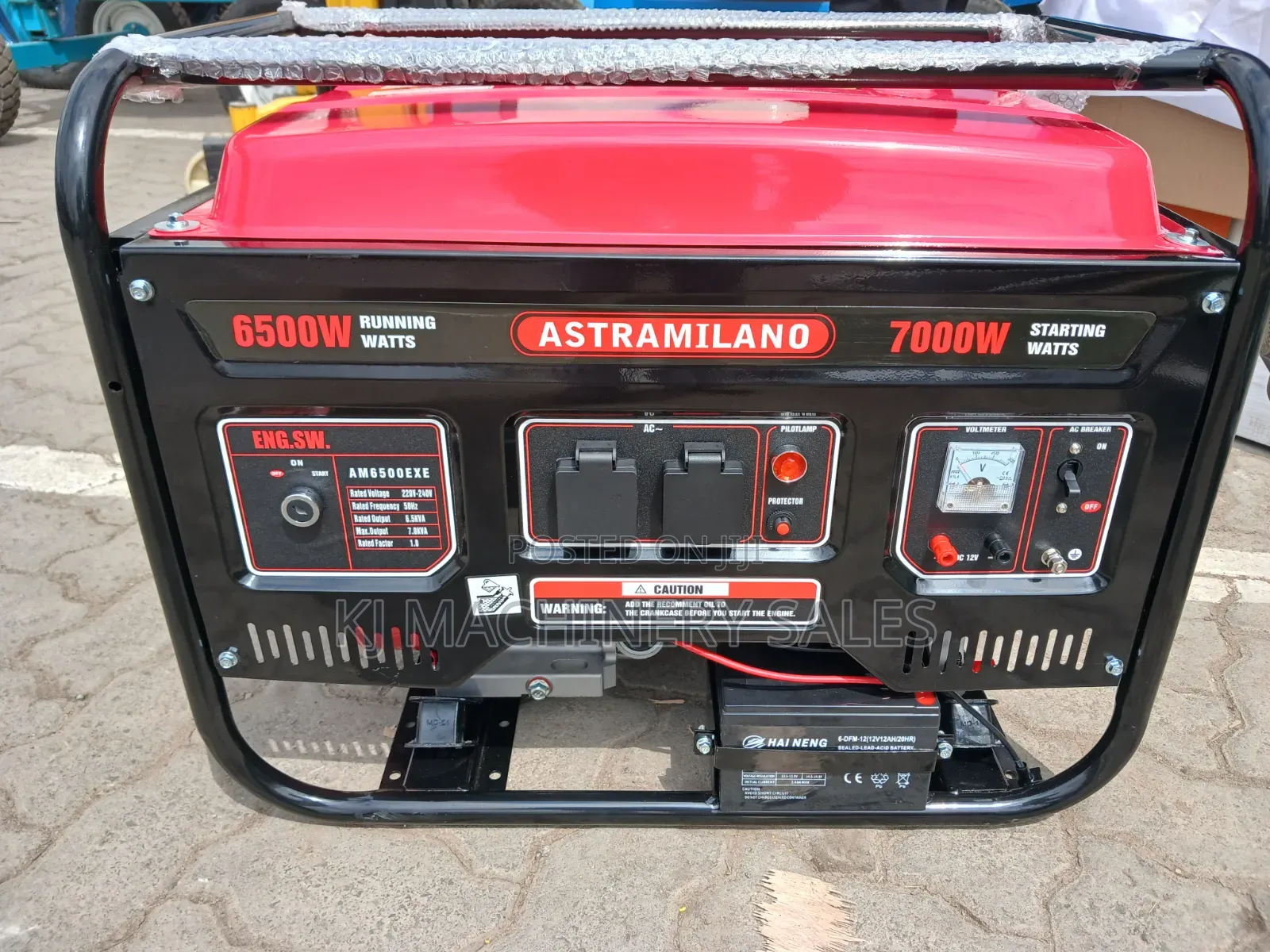 Astramilano 6.5kva Petrol Generator Key Start