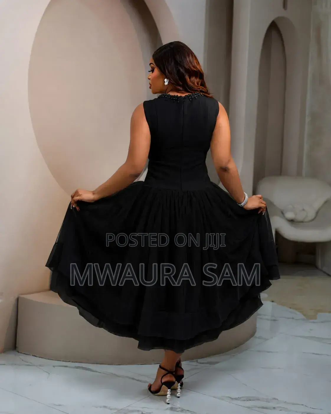 Black Midnight Elegance Dress