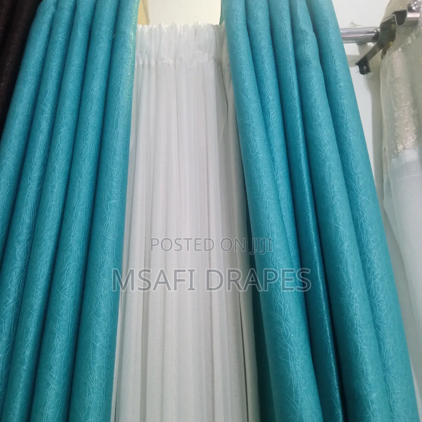 Sky Blue Curtain Drapers
