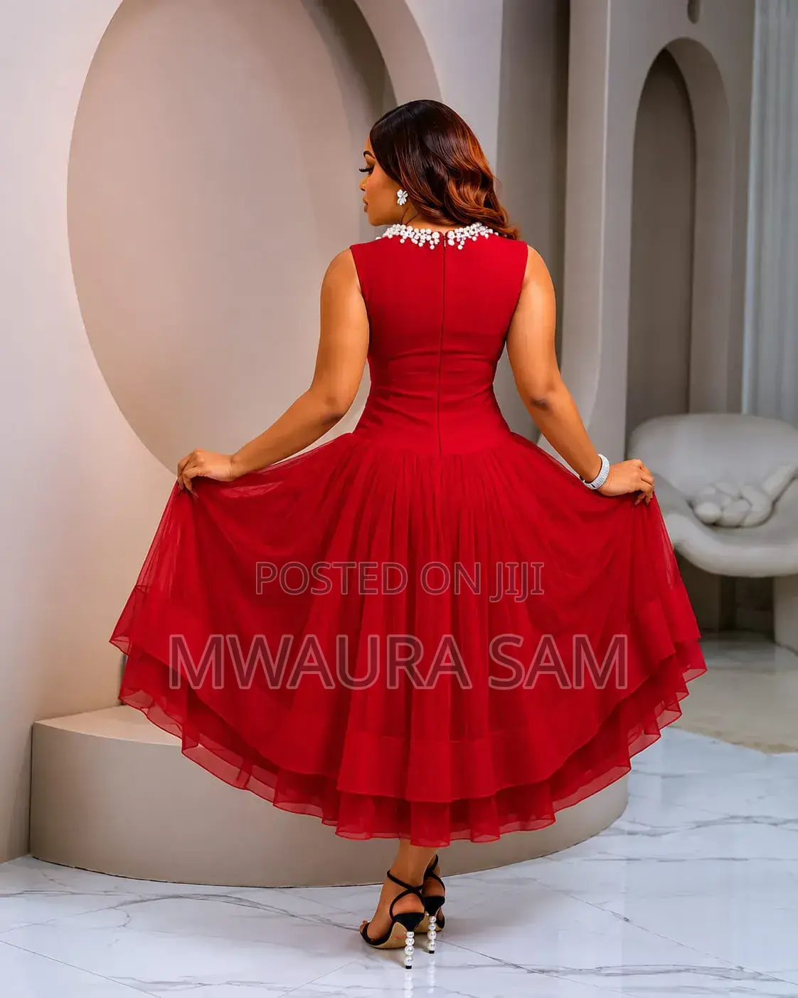 Red Midi Dress