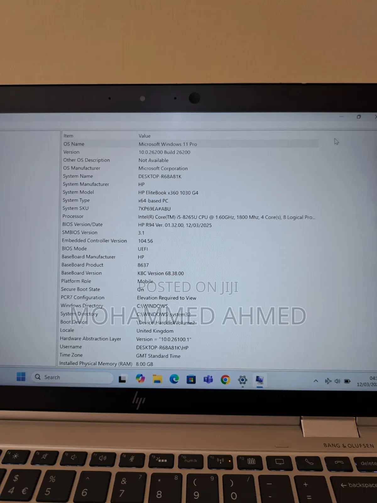 Laptop HP EliteBook X360 1030 G2 8GB Intel Core i5 SSD 256GB