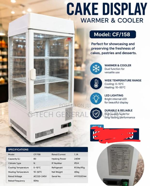 Premier 80l Commercial Cake Display 240v
