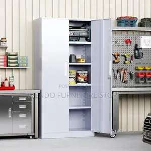 Office Cabinet; Gray Steel Office Documents Cabinets