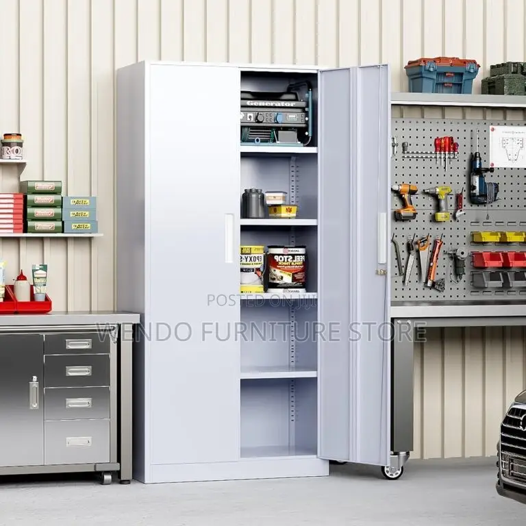 Office Cabinet; Gray Steel Office Documents Cabinets