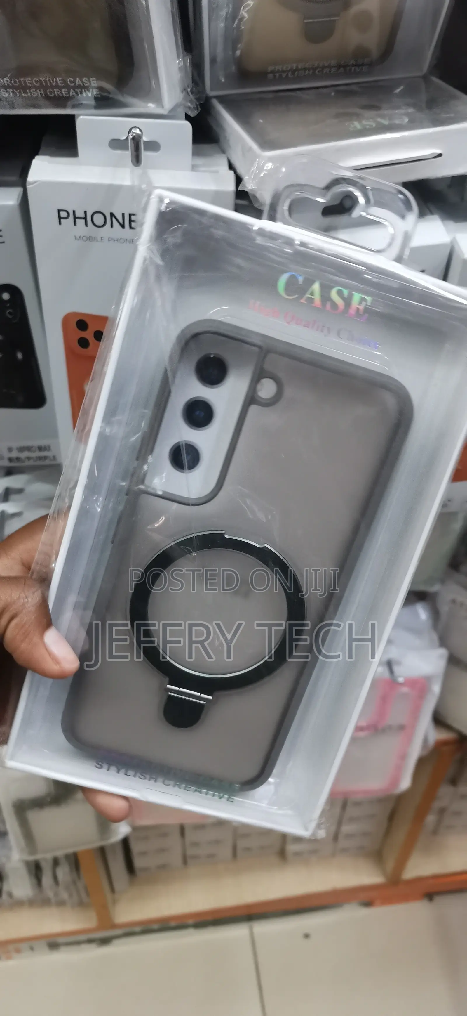 Samsung Galaxy S22 Magnetic Transparent Case With a Matte Finish