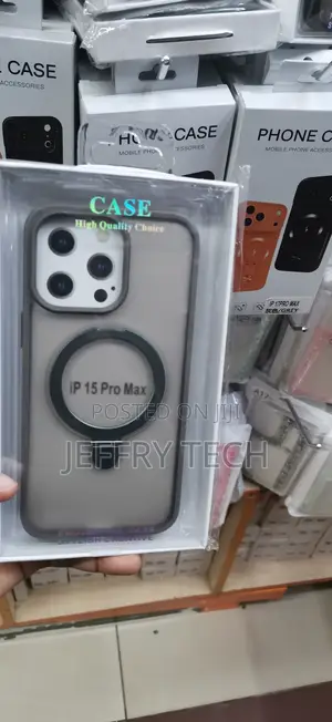 iPhone 15 Pro Max Antifinger Print Translucent Frosted Acse-Dark Grey