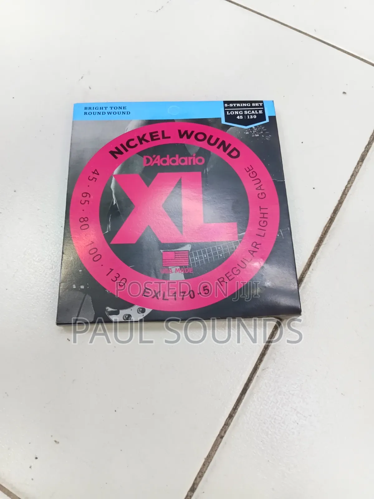 d'Addario Xl Nickel Wound 5-String Bass Strings (Exl170-5)
