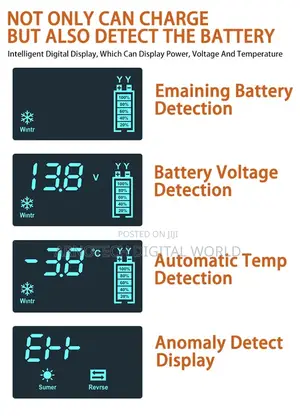 Car Battery Charger 12v 6a Pulse Repair LCD Display Smart Fast Charge