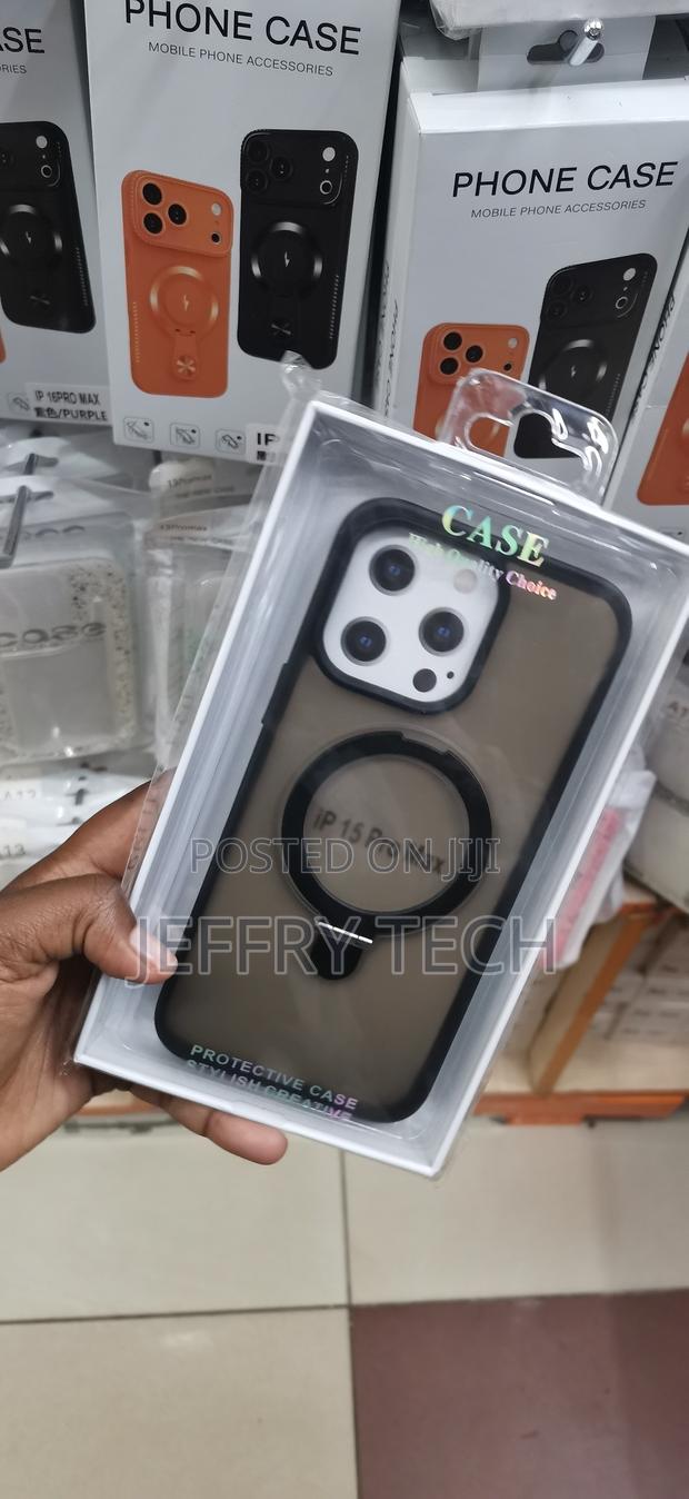 iPhone 15 Pro Max Magnetic Ring Cover-Dark Grey - thumbnail 2