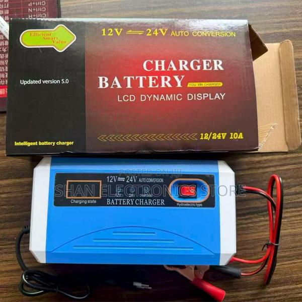 12v 24v Auto Battery Charger 10a for Dry, Lead Acid, Wet Gel Battery