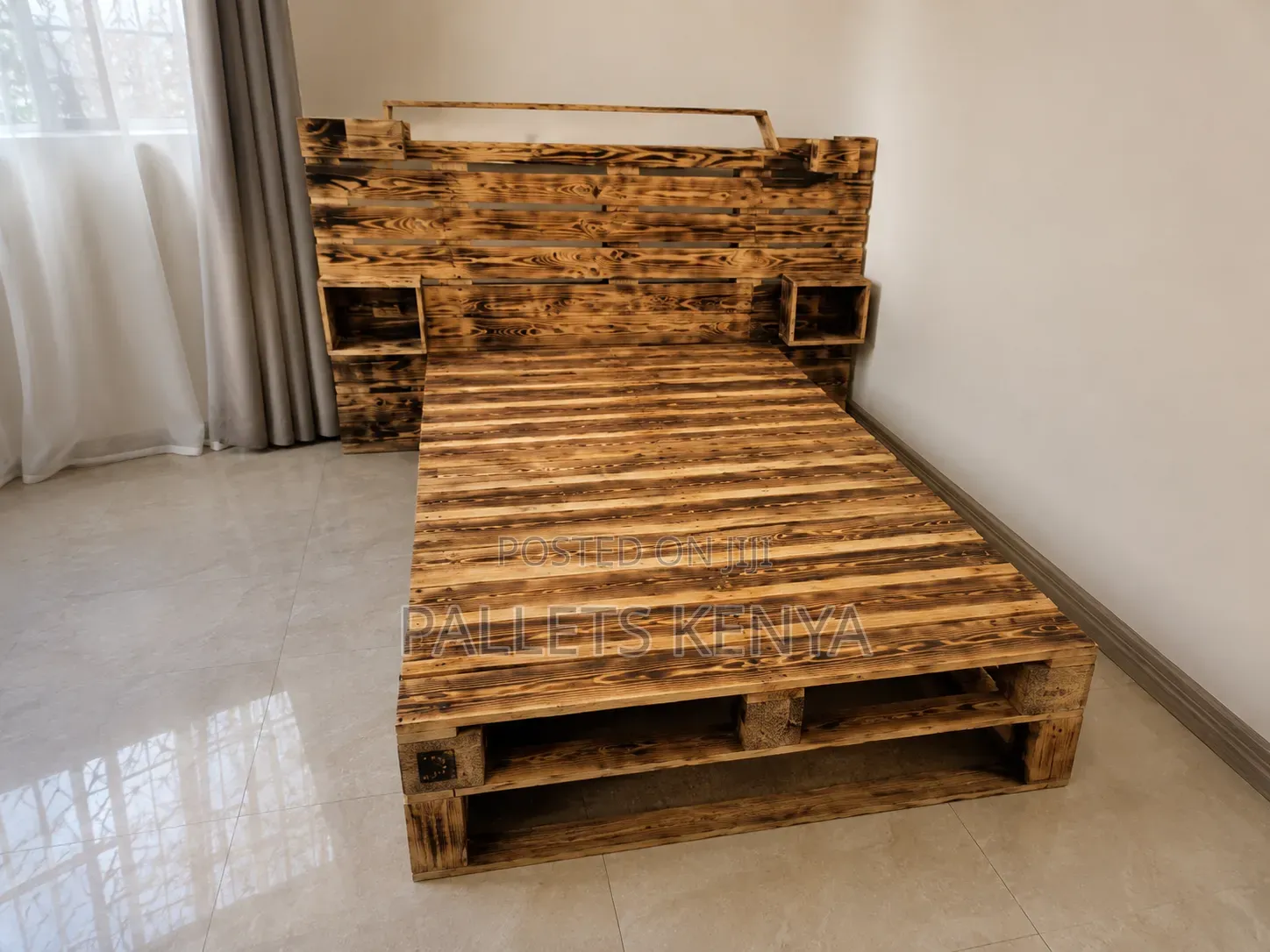 Strong 4×6 Pallet Bed – Ready to Use Bed Frame
