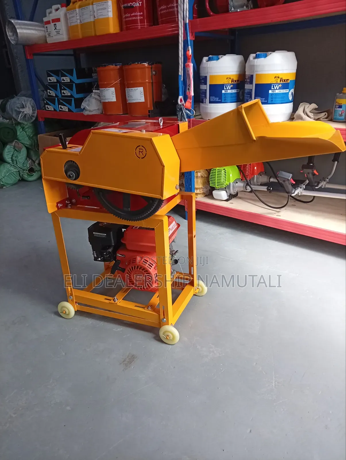 Portable Chaff Cutter Machine With 7.5hp Petrol Engine