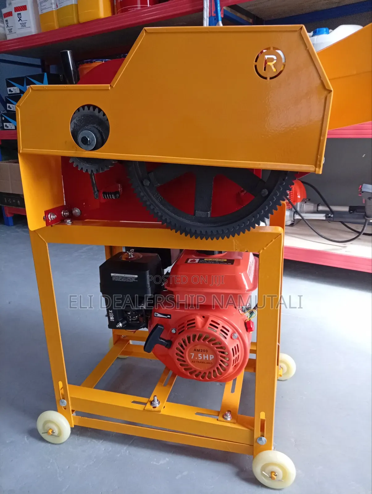 Portable Chaff Cutter Machine With 7.5hp Petrol Engine