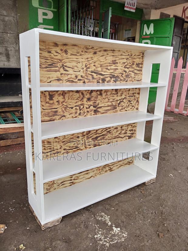Brown/White Shoe Rack