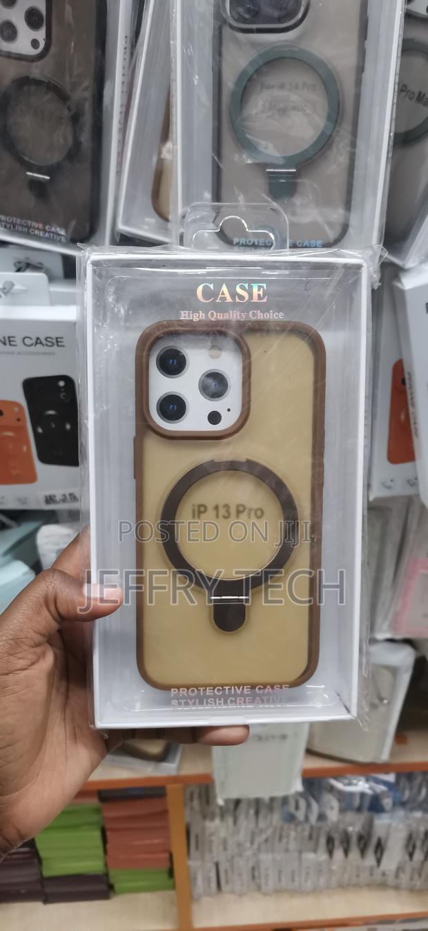 iPhone 13 Pro in Brown Protective Matte Clear Case