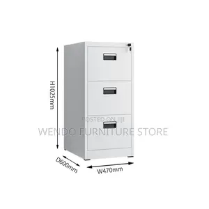 Three Drawers Steel Antiscratch Office Cabinet