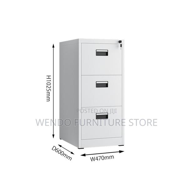 Three Drawers Steel Antiscratch Office Cabinet - thumbnail 3