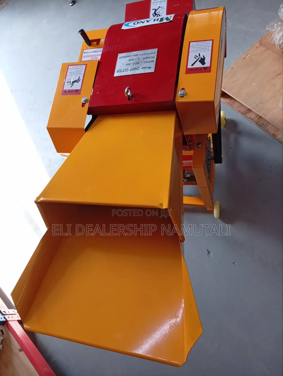 Milano McC-300 7.5hp Gasoline Chaff Cutter 800–1200kg/Hr Feed Chopper
