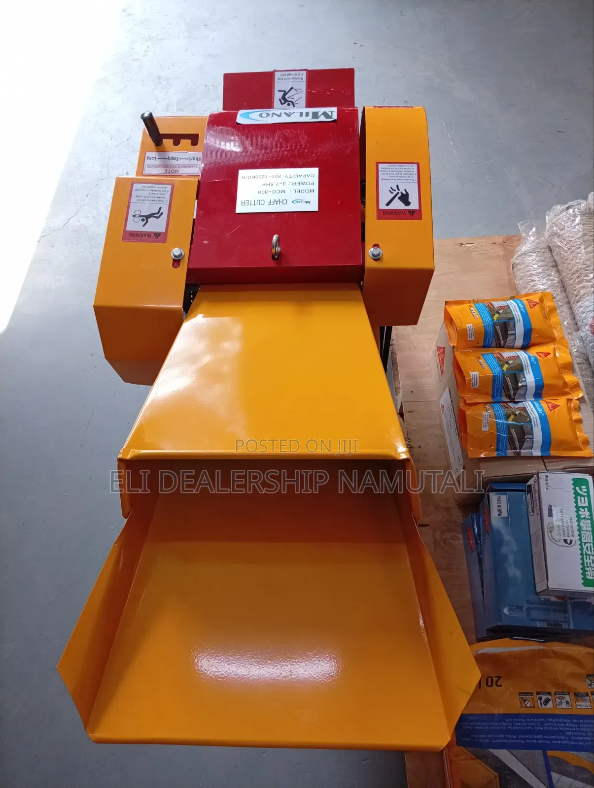 Milano McC-300 7.5hp Gasoline Chaff Cutter 800–1200kg/Hr Feed Chopper