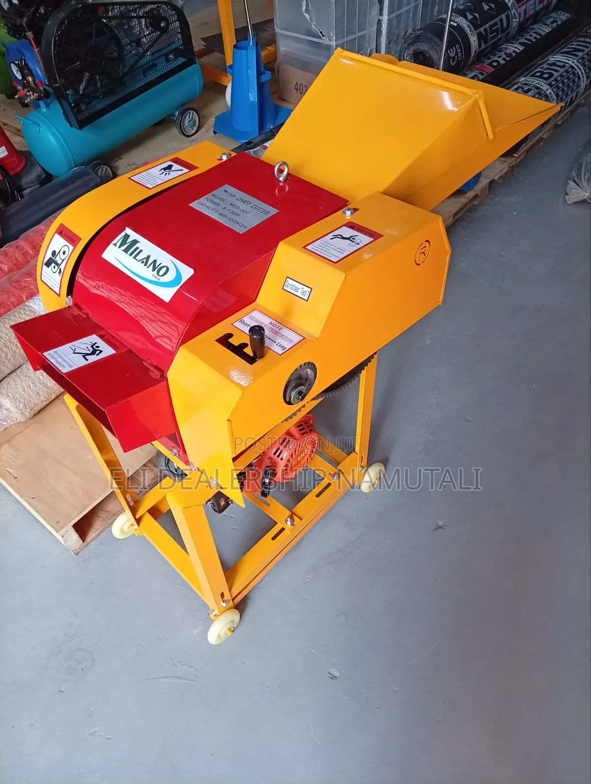 Milano McC-300 7.5hp Gasoline Chaff Cutter 800–1200kg/Hr Feed Chopper