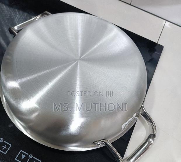 *2 Handle Honeycomb Stainless Steel Non-Stick Pan - thumbnail 3