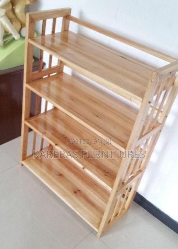 Brown Shoe Rack