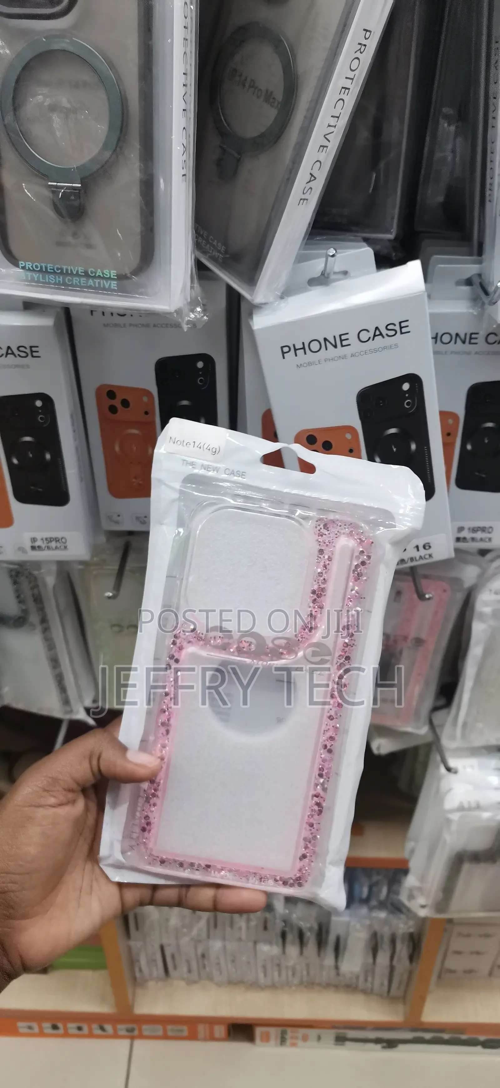 Xiaomi Redmi Note 14 Girlish, Glitter-Accented Transparent Tpu Case.