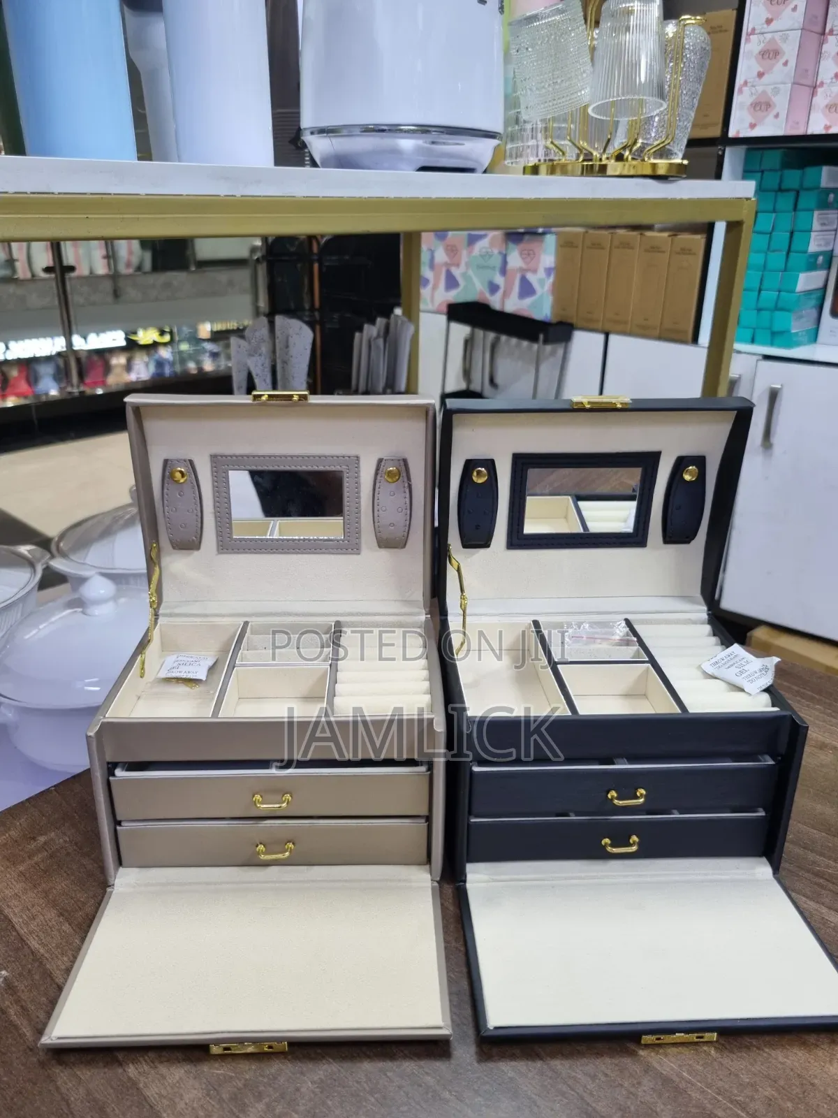 Pu Leather Jewellery Box Organizer – Av