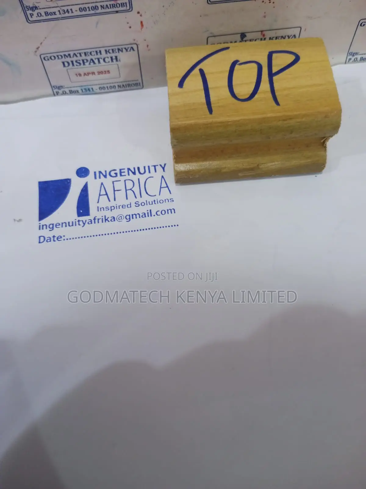 Wooden Rubber Stamp