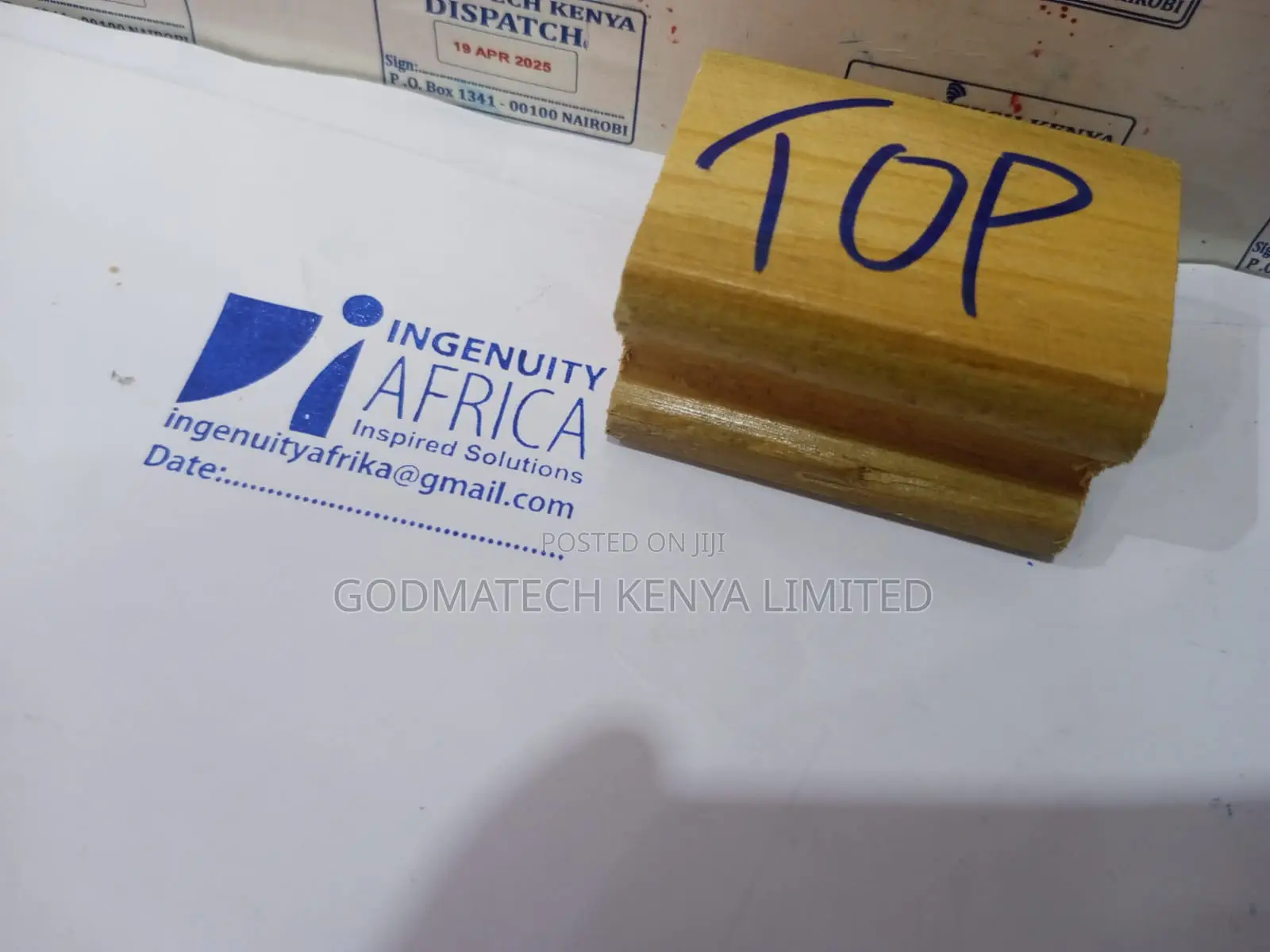 Wooden Rubber Stamp