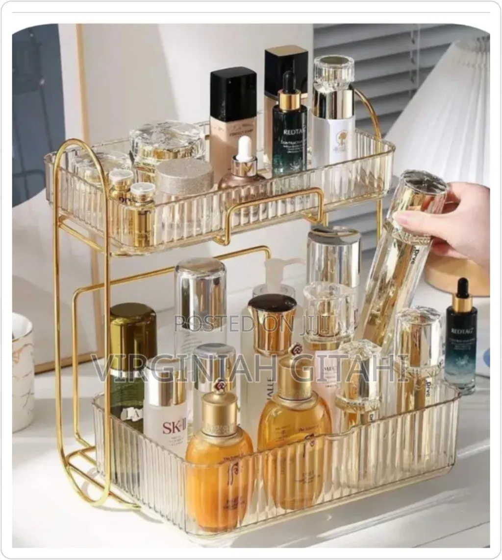 Acrylic Double Layer Cosmetic Organizer