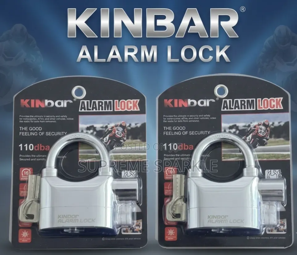 Kinbar Alarm Padlock(110db Siren)