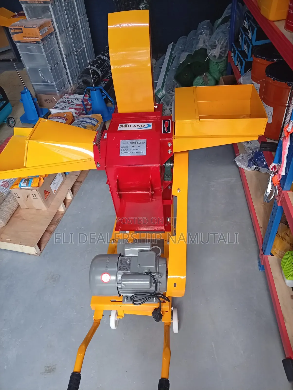Milano MMH-500 Chaff Cutter Machine 3–7.5hp | 400–600kg/Hr Capacity