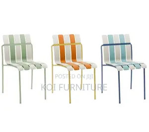 Home Chairs; Plastic Striped Home Chairs