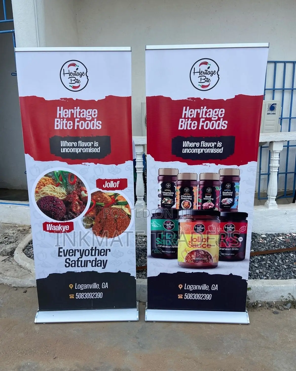 Custom Broad-Based Banners 85 by 200 Centimeters