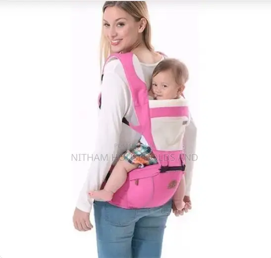 Breathable Hipseat Baby Carrier – Pink