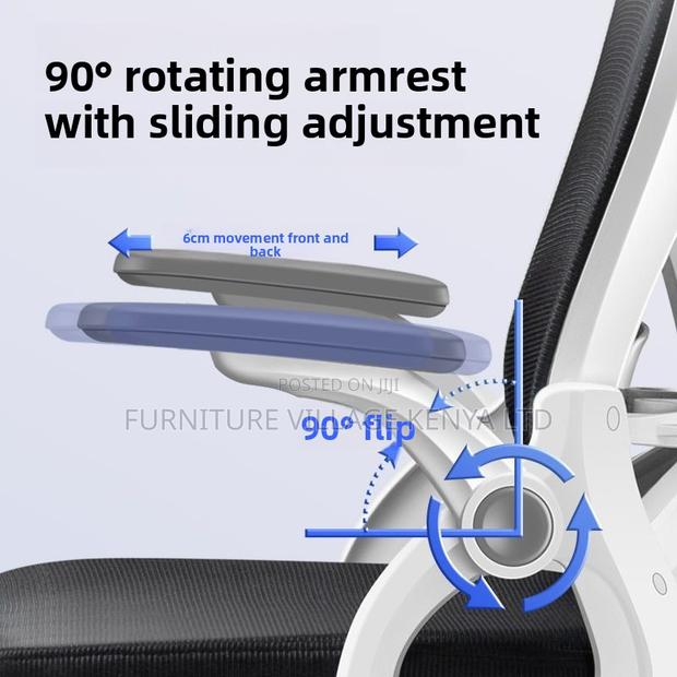 Executive Swivel Visitor Mesh Chair. - thumbnail 6